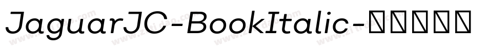 JaguarJC-BookItalic字体转换