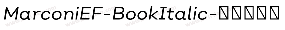 MarconiEF-BookItalic字体转换