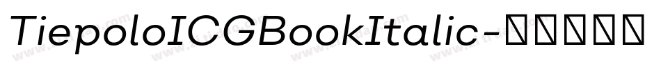 TiepoloICGBookItalic字体转换