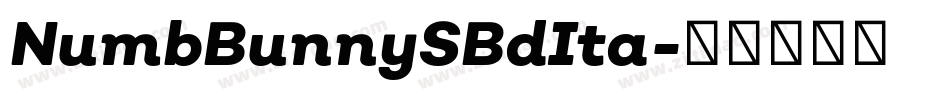 NumbBunnySBdIta字体转换