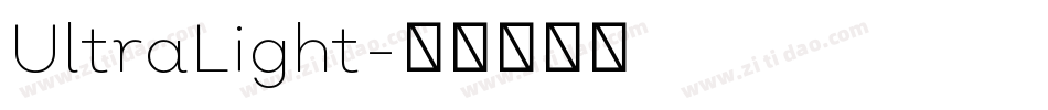 UltraLight字体转换