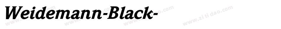 Weidemann-Black字体转换