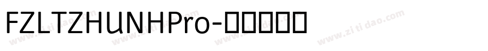 FZLTZHUNHPro字体转换