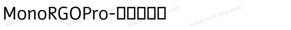 MonoRGOPro字体转换