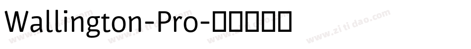 Wallington-Pro字体转换