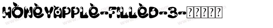 HoneyApple-Filled-3字体转换