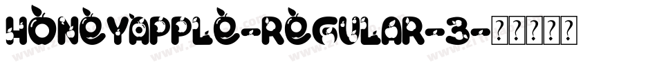 HoneyApple-Regular-3字体转换