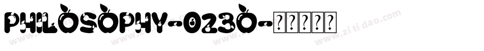 Philosophy-O23o字体转换