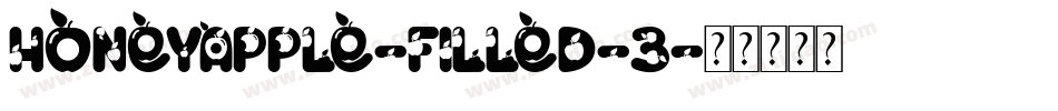 HoneyApple-Filled-3字体转换