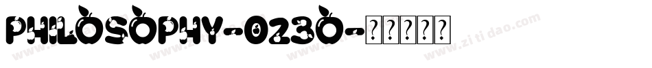 Philosophy-O23o字体转换