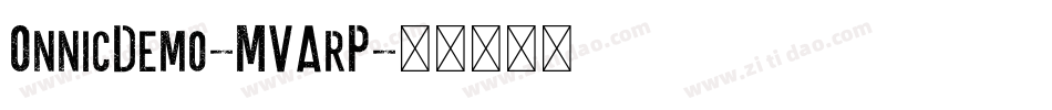 OnnicDemo-MVArP字体转换