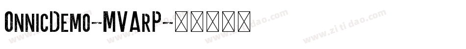 OnnicDemo-MVArP字体转换