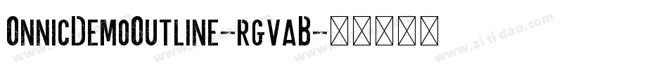 OnnicDemoOutline-rgvaB字体转换