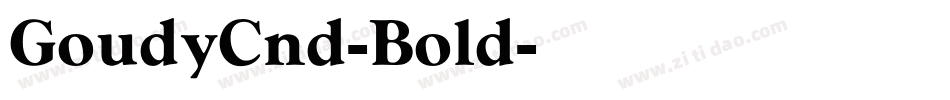 GoudyCnd-Bold字体转换