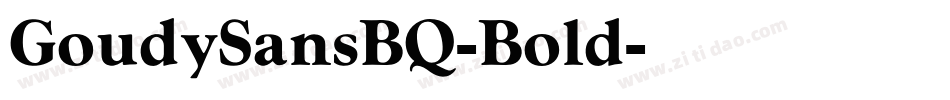 GoudySansBQ-Bold字体转换