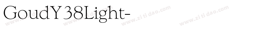 GoudY38Light字体转换
