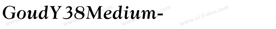 GoudY38Medium字体转换