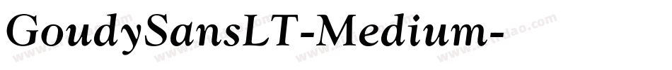 GoudySansLT-Medium字体转换