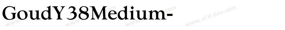 GoudY38Medium字体转换