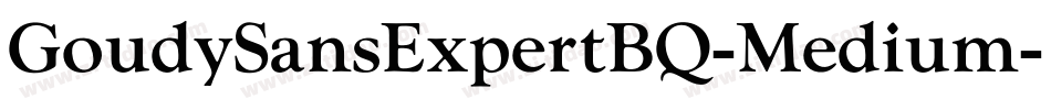 GoudySansExpertBQ-Medium字体转换