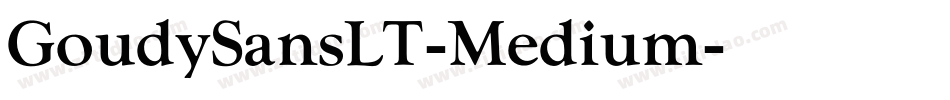 GoudySansLT-Medium字体转换
