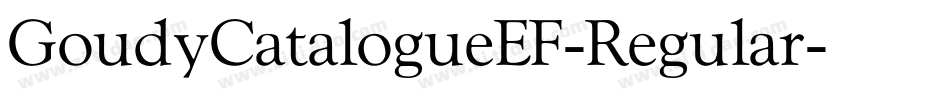 GoudyCatalogueEF-Regular字体转换