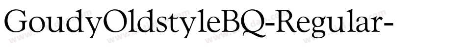 GoudyOldstyleBQ-Regular字体转换