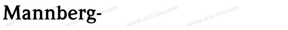 Mannberg字体转换