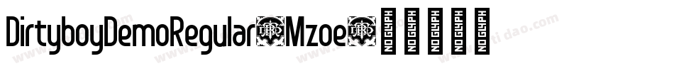 DirtyboyDemoRegular-Mzoe字体转换