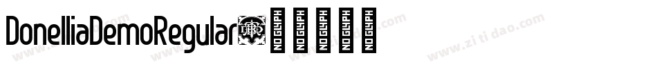 DonelliaDemoRegular字体转换