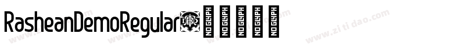 RasheanDemoRegular字体转换
