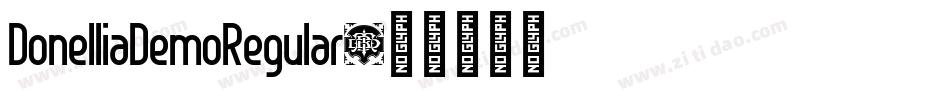 DonelliaDemoRegular字体转换