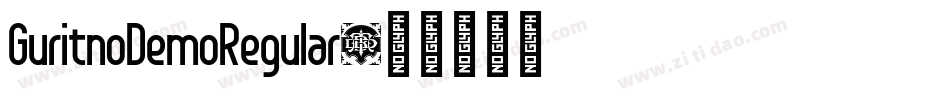 GuritnoDemoRegular字体转换