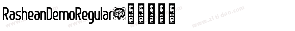 RasheanDemoRegular字体转换
