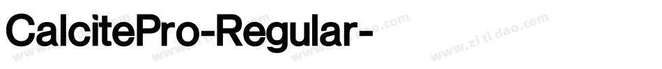 CalcitePro-Regular字体转换