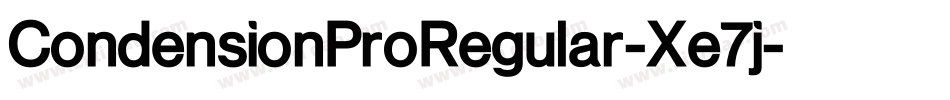 CondensionProRegular-Xe7j字体转换