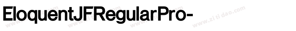 EloquentJFRegularPro字体转换