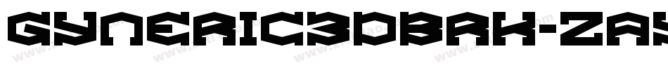 Gyneric3DBrk-ZayJ字体转换