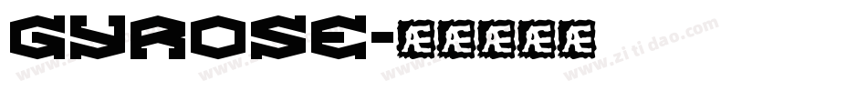 gyrose字体转换