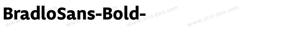 BradloSans-Bold字体转换