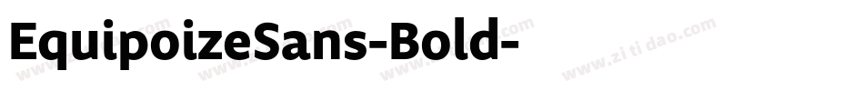 EquipoizeSans-Bold字体转换