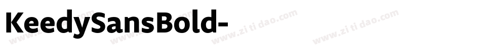 KeedySansBold字体转换