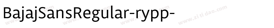 BajajSansRegular-rypp字体转换