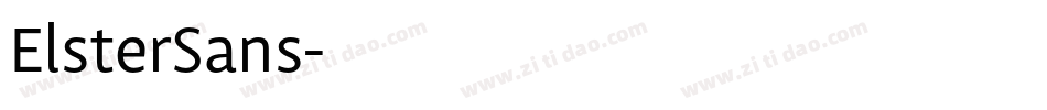 ElsterSans字体转换