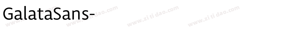 GalataSans字体转换