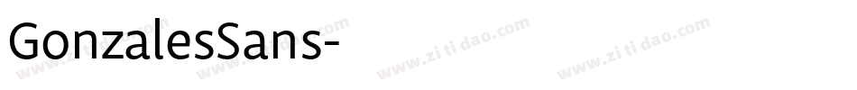 GonzalesSans字体转换