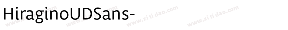 HiraginoUDSans字体转换