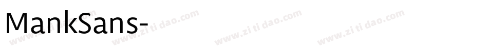 MankSans字体转换