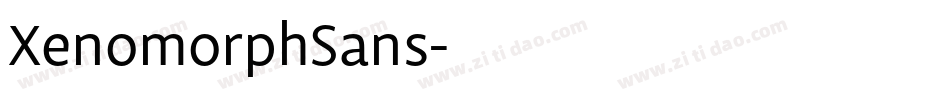 XenomorphSans字体转换