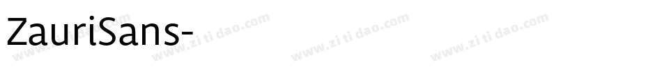 ZauriSans字体转换